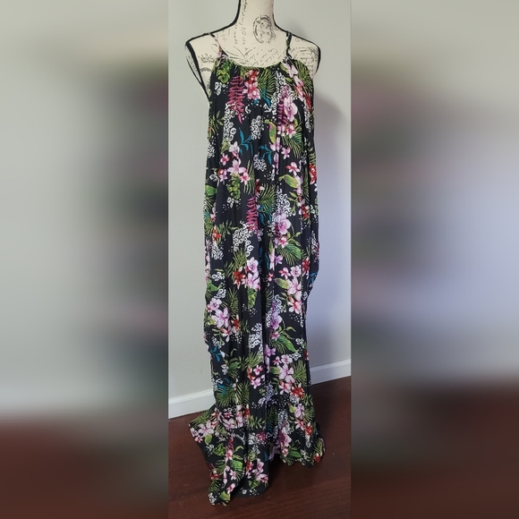BOHO ME COLLECTION maxi dress floral pattern in 1X - Picture 8 of 12